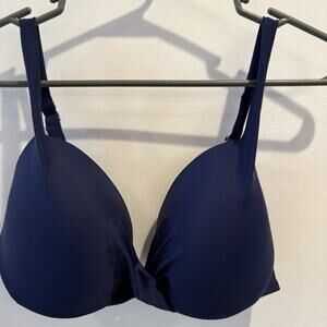 Tropical Escape Bikini Swim Top Navy Size 14 Padded Beach Pool Vacation Holiday